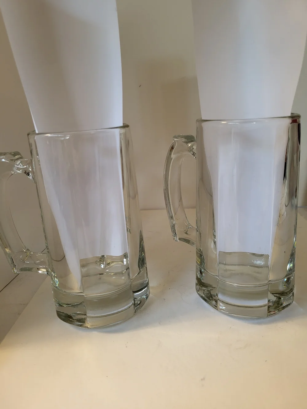 Hard Rock Cafe Newport Beach Logo Glass Beer Mug S/2 6